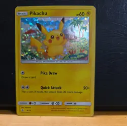 Pikachu #4/12 Confetti Holo McDonald's Promo 2018 Pokemon TCG Card - Image 1