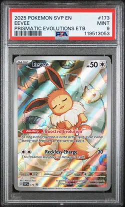 PSA 9 - Eevee 173 Sv: Scarlet & Violet Promo Cards Holo - Image 1