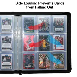 Toploader Binder for Sport Cards, Fit 324 Toploaders 9-Pocket Clear Pages, To... - Image 4