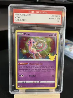 MEW RARE 2021 HOLO FOIL #011/025 Pokemon Card GRADED 10 TCG CCG - Image 1