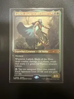 Lathril, Blade Of The Elves Foil Etched Promo MTG - Image 1