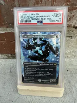Magic The Gathering Spider-Man Borderless Foil #235 PSA 10 | MTG SPIDER MAN - Image 1
