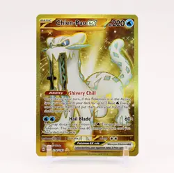 Chien-Pao ex - 274/193 Paldea Evolved Gold Pokemon - NM/MINT - Image 1