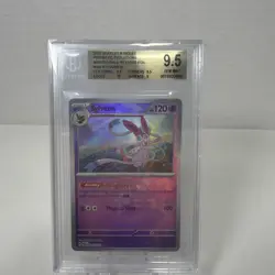 Pokemon 2025 SYLVEON MASTER BALL REVERSE HOLO PRISMATIC EVOLUTIONS Beckett 9.5 - Image 1