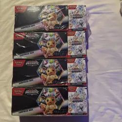 4x Lot Sam’s Club Pokemon Prismatic Evolutions Surprise Box Booster Bundle READ - Image 1