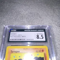 Pokemon Tyrogue Neo Discovery 66/75 English 2001 CGC 8.5 Regular Card - Image 2