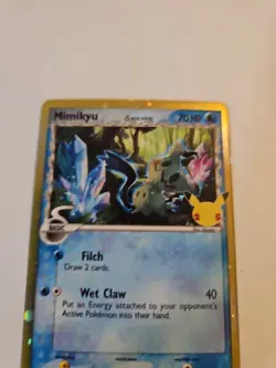 Pokemon Mimikyu TCG Holo Promo SWSH136 25th Celebrations - Image 2