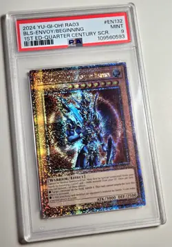 2024 YU-GI-OH! QUARTER CENTURY BONANZA Black Luster Soldier RA03-EN132 QCR PSA 9 - Image 2