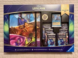 Disney Lorcana First Chapter Collector Set Bundle - 6 packs, portfolio, & promo - Image 1