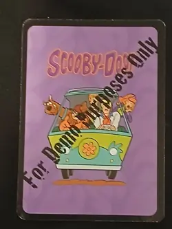 ULTRA RARE WHITE BORDER DEMO CARD TRAIN COMING SCOOBY DOO FANS AND CCG - Image 2