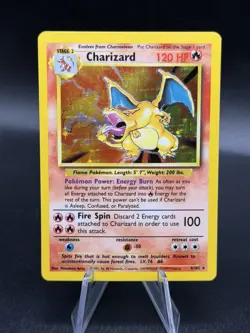 1999 Charizard Holo Pokemon Base Set Unlimited card number 4/102 - MP EG3 - Image 1