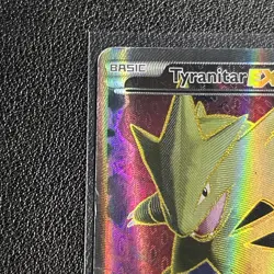 Pokemon Tyranitar EX Full Art Ultra Rare Holo 91/98 XY Ancient Origins Card - Image 2