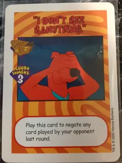 ULTRA RARE WHITE BORDER DEMO CARD I DIDN'T SEE RANYTHING SCOOBY DOO FANS AND... - Image 1
