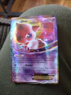 Mint, Just Opened, Mew EX 46/124 Dragons Exalted Holo Pokemon Card. - Image 1