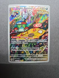 Pokemon TCG Brute Bonnet Paradox Rift Holo Card 207/182 Illustration Rare - Image 1