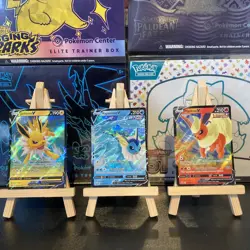 Pokemon TCG Jolteon V SWSH151 Flareon SWSH149 Vaporeon SWSH150 promo cards - Image 1