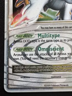 Arceus LV.X 94/99 Platinum Arceus Pokemon Card Holo Foil Rare LP - Image 5