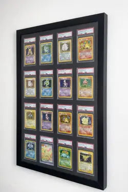 16 Slot Trading Card Wall Mountable Display Frame For Pokemon PSA/ACE/CGC Slabs - Image 2