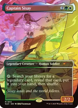 MTG - Captain Sisay - Borderless Foil - Secret Lair - Magic the Gathering - Image 1