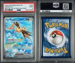 Zapdos EX 202/165 Scarlet & Violet 151 Pokemon PSA MINT 9 SIR - Image 3