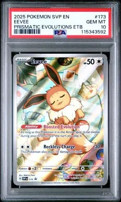 PSA 10 - 2025 Pokemon Prismatic Evolutions ETB EEVEE #173 (3592) - Image 1
