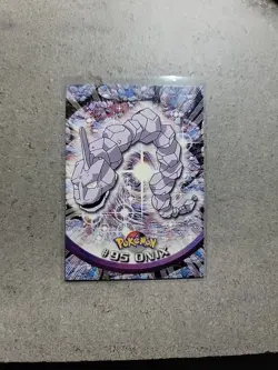 Pokemon Topps 1999 #95 Onix Blue Logo TV Animation Edition - Image 1