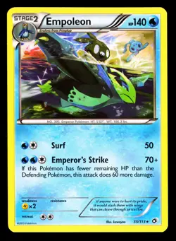 2013 Pokemon Black & White Legendary Treasures Empoleon 35/113 - Image 1