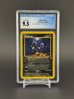 CGC 9.5 GEM MINT 1st Edition Pokemon Murkrow (2000) Neo Genesis 24/111 - Image 1