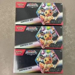 3boxes Pokemon TCG Prismatic Evolutions Surprise Box Promo Booster 3x 2026 Eevee - Image 1