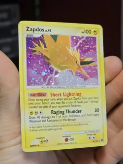 Zapdos 14/100 Holo Rare Pokemon Majestic Dawn Heavily Played HP - Image 1