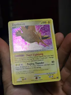 Zapdos 14/100 Holo Rare Pokemon Majestic Dawn Heavily Played HP - Image 3