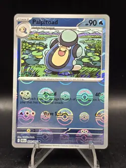 Pokemon TCG Palpitoad 020/086 (Poke Ball Pattern) SV11B: Black Bolt Holo NM - Image 1