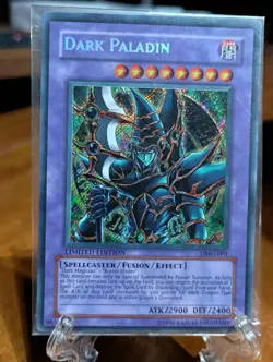 YU-GI-OH DARK PALADIN DMG-001 LIMITED EDITION SEALED TCG SECRET RARE PROMO CARD - Image 1