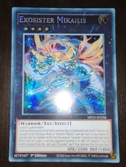 Yugioh Exosister Mikailis - Prismatic Secret Rare MP23-EN256 NM EU - Image 1