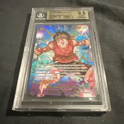 One Piece Monkey D. Luffy SP The Best Premium Booster Vol 2 BGS 9.5 GEM MINT - Image 3