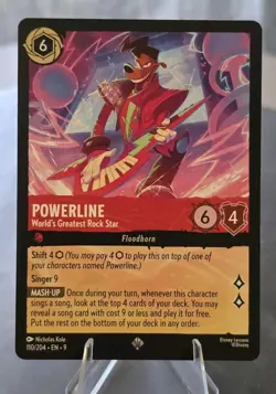 Powerline - World's Greatest Rock Star 110/204 Disney Lorcana Fabled Non-Foil - Image 1