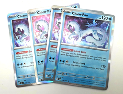 Chien-Pao HOLO 056/191 x4 4x Pokemon Card 2024 Surging Sparks Playset - Image 1