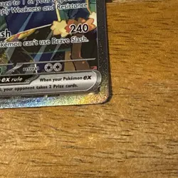 Pokemon TCG Hop's Zacian EX Card 186/159 Scarlet and Violet Journey Together - Image 4