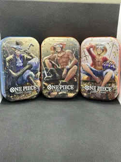 One Piece Card Game Mini-Tin Set Vol. 2 FACTORY SEALED [Lot Of 3] / English - Image 1