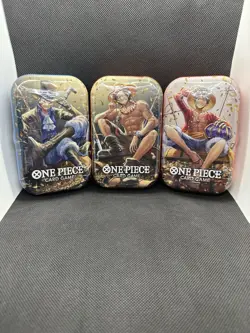 One Piece Card Game Mini-Tin Set Vol. 2 FACTORY SEALED [Lot Of 3] / English - Image 2