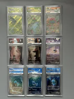 Pokemon 151 MASTER SET Complete w/ 10 Graded Cards – All Starters Included - Image 1