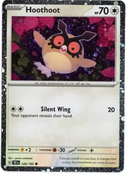 Hoothoot 126/162 Cosmos Holo Promo Pokemon Card NM - Image 1