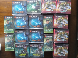 MTG 17 Assorted PreRelease Kits Ikoria, Core 2021, Theros BD, Zendikar Ris, WOTS - Image 1
