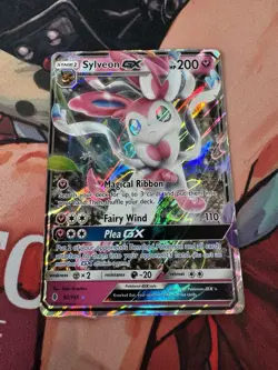 Pokemon TCG Sylveon GX Sm-Guardians Rising 92/145 Full Art Ultra Rare Holo 200HP - Image 1
