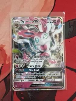 Pokemon TCG Sylveon GX Sm-Guardians Rising 92/145 Full Art Ultra Rare Holo 200HP - Image 2