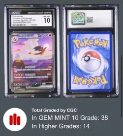 Charizard ex 201/165 Pokemon Card 151 Korean Special Art Rare 2023 CGC 10 GEM MT - Image 1