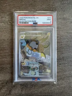 Pokemon Raichu Sv02: Paldea Evolved 211/193 Illustration Rare Holo PSA 9 - Image 1