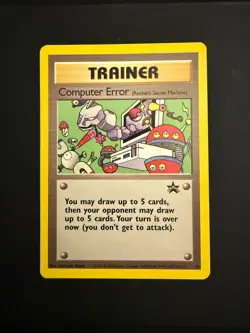 Pokemon Computer Error trainer black star promo 16 WOTC - Image 1