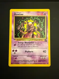Pokemon Mewtwo black star promo 14 WOTC - Image 1