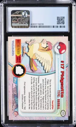 1999 TOPPS POKEMON TV #17 PIDGEOTTO CGC 9.5 - Image 2